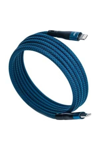 Bmlc-03 Mavi Manyetik 2m Hızlı Şarj Kablosu Type-c - Lightning,