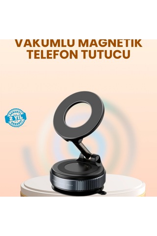 360 Döner Vakumlu Manyetik Araç Telefon Tutucu Alüminyum Alaşım Gövde Çok Renkli