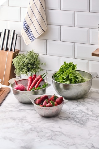 Aryıldız S/s Protools Kulplu Paslanmaz Çelik Süzgeç 18 Cm Ar264966 Gri