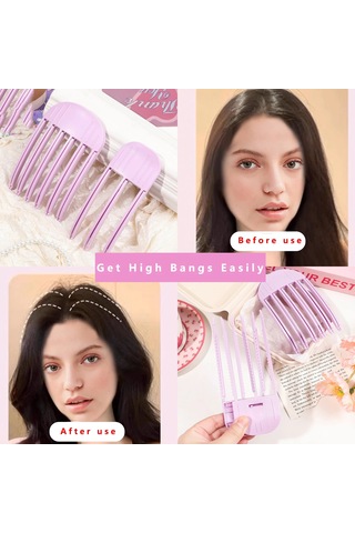 1 Adet Kadın Basit Yüksek Kafatası Saç Aksesuarları Kabarık Pembe