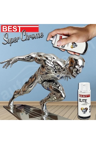 Best Elite Krom Efekt Sprey Boya Parlak Krom Sprey Boya 400 Ml Ho