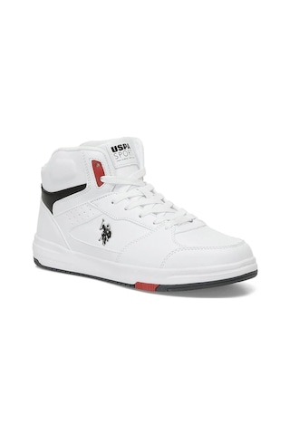 U.s. Polo Assn. Presto Hi Erkek Günlük Uzun Konçlu Sneaker Spor Ayakkabı 101812440 Beyaz