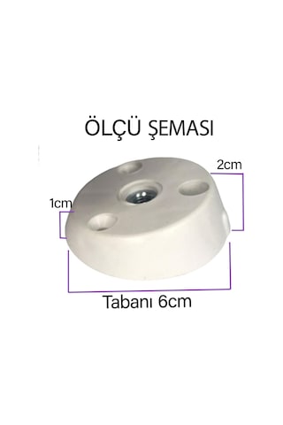 8 Adet Dereceli Ayak Tabanı Beyaz Mobilya Masa Sehpa Ayağı Bağlantı Aparatı Açılı Plastik