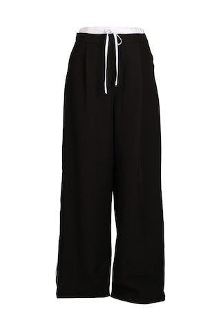 Ysatis Oversized Minimalist Kadın Pantolon - Yüksek Bel - Günlük Kullanım Siyah