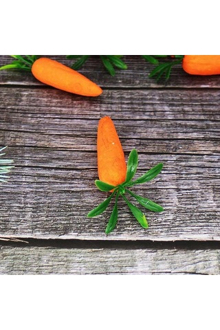 Yunboo 7 Cm 12 Adet Köpük Yapımı Simülasyon Havuç, Pazar Ve Mutfak Dekorasyonu, Paskalya Hediyesi, Çocuk Eğitici Prop