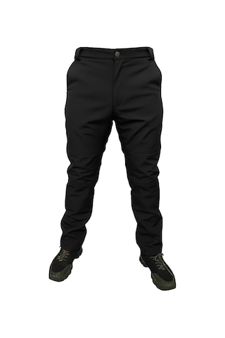 Mysia Outdoor Siyah Soft Shell Pantolon İçi Polarlı Siyah