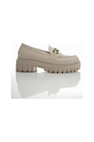 Muggo Samanta Garantili Kadın Loafer Kalın Taban Tokalı Günlük Casual Makosen Ayakkabı 001