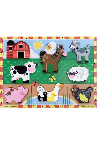 Melissa And Doug Ahşap Tombul Yapboz Çiftlik