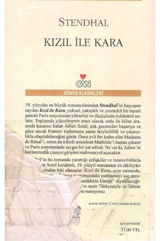 Kızıl İle Kara - Henri Beyle Stendhal 2.el