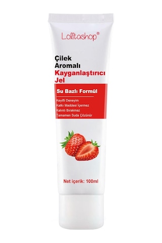 Lolitashop Çilekli Su Bazlı Kayganlaştırıcı Jel 100 ML