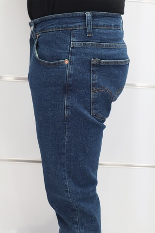 Denim Cartel Dmctekstil Erkek Koyu Mavi Normal Bel Normal Kesim Boru Paça Jean Pantolon Koyu Mavi