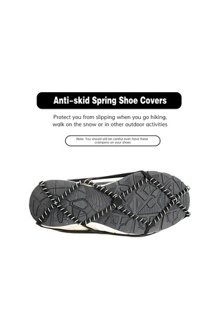 Vkemall Kar Ve Yağmurda Kaymaktan Koruma: Dayanıklı Kauçuk Ve Mangan Çelik Montajlı, 35-43 Numara Uyumlu Kaymaz Ayaklık Izgaraları