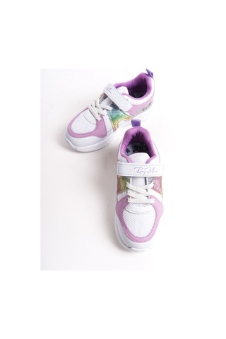 Daxtors Garantili Ray Max Günlük Ortopedik Çocuk Unisex Sneaker Spor Ayakkabı Beyaz-lila