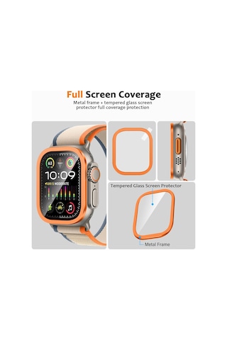 Apple Watch Uyumlu Ultra 1/2/3 49mm High Glass Kolay Cam Ekran Koruyucu