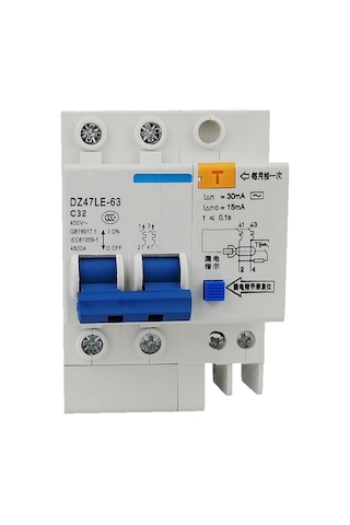 Konesam 2p Mini Kaçak Akım Rölesi - 32a Ev Tipi Dın Ray Montajlı Dz47le-63