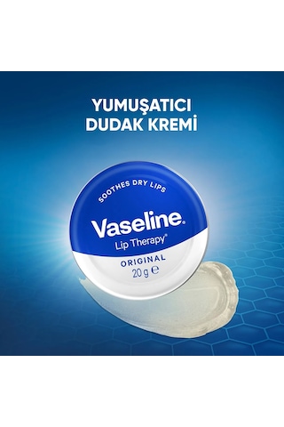 Vaseline Lip Therapy Yumuşatıcı Dudak Kremi Original 2 x 20 G