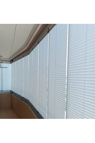 Katlanabilir Cam Balkon Plise Perdesi Açık Gri Vidalı - Kancalı Kancalı Sadece Cam Balkon İçin Açık Gri Açıkgri