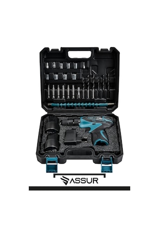 Assur ASR058-02-02-03 12V Çift Akü Şarjlı Matkap Akülü Vidalama - 2426