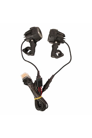 Gp Kompozit Medium Universal Motosiklet Sis Farı Seti Siyah