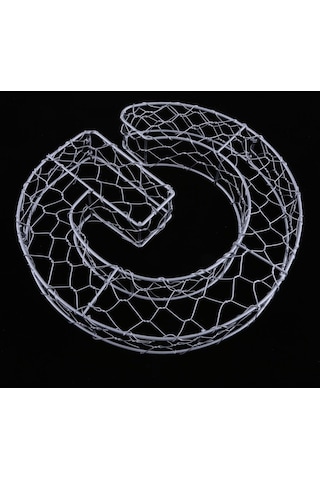 Suntek Magideal Alfabe Demir Tel Çelenk Çerçeve Etli Saksı Metal G