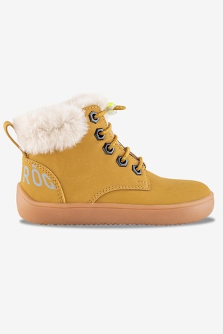 Hopfrög Furry Boots Sarı Nubuk Barefoot Çocuk Botu Sarı
