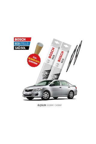 Toyota Corolla Uyumlu Silecek Takımı 2007-2012 Bosch Eco