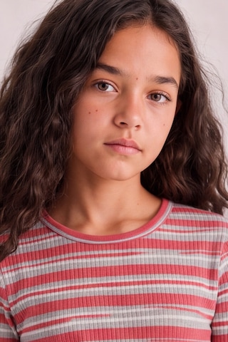 Esila Kids Kız Çocuk Çizgili Uzun Kollu Tişört Ve Rahat Kesim Pantolon Takım Bordo