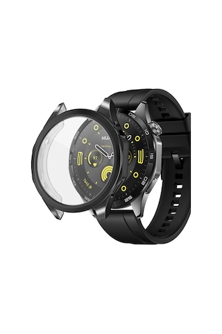 Novstrap Huawei Watch Gt4 46mm İle Uyumlu Ekran Koruyucu Ve Kasa Koruyucu Tpu Yumuşak Silikon Koruma
