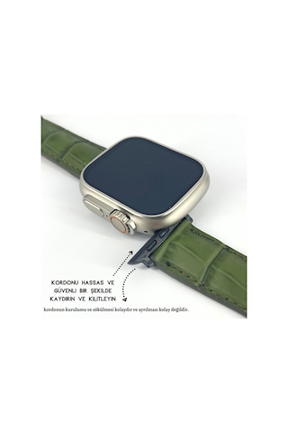Dxl El Yapımı Hakiki Deri Kutulu Apple Uyumlu Watch Kordon 38mm 40mm 41mm Watch Ultra Kayış