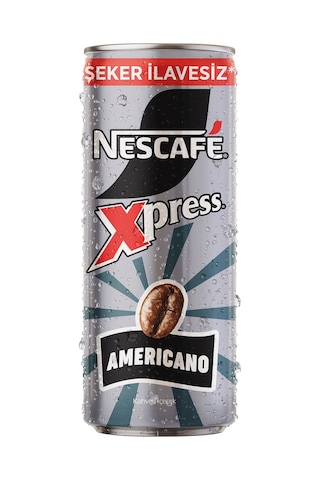 Nescafé Xpress Americano Şeker İlavesiz Soğuk Kahve 250ml X24 Espresso