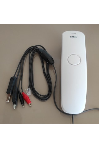 Karel Test Ve Muayene Telefonu Beyaz Füme Kesmeli Kesmesiz Test Kablolu