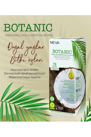 Botanıc Amonyaksız Kalıcı Krem Boya Seti 7.0