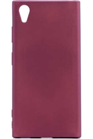 Sony Xperia Xa1 Plus Kılıf Zore Premier Silikon Kapak Mürdüm