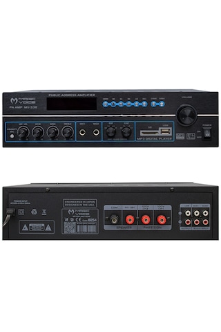 Magıcvoıce Mv-530 120 Watt Usb/sd/uk Bluetooh 2 Mik Girişli 2 Böl