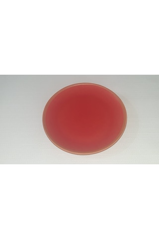 Seramik Sunum Tabağı 18 Cm Kırmızı 6 Adet