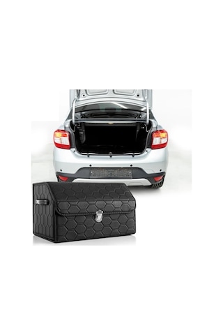 Oto Bagaj Organizeri Kapitone Araç Deri Bagaj Kutu Çanta