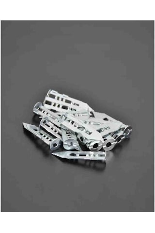 Kalite 5 Adet - 40 Mm Çelik Alçıpan Dübel Paslanmaz Jilet Tip Korniş Dübeli Kolay Montaj