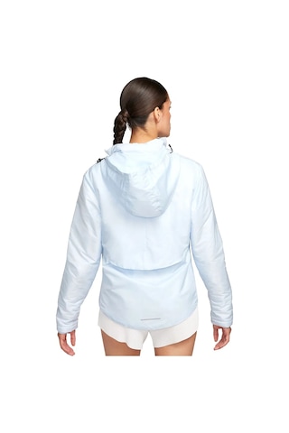 Nike Therma Fit Adv Repel Aeroloft Running Full Zip Hoodie Light Blue Kadın Bol Kesim Kaz Tüyü Kapüşonlu Ceket Açık Mavi