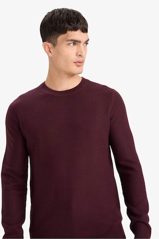 Defacto Standart Fit Bisiklet Yaka Basic Dokulu Triko Kazak F1777ax25aubr464 Bordo