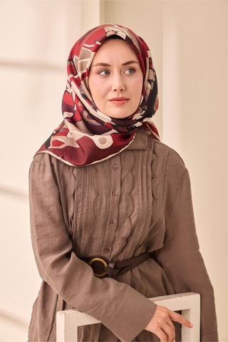 Silk Home Twill İpek Eşarp 11475-28 Bordo