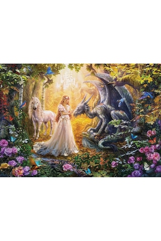 Educa Puzzle 1500 Parça Dragon Prences &Unıcorn 17696
