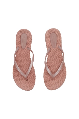 Ilse Jacobsen Misty Rose Cheerful02 - Pembe Düz Parmak Arası Terlik-6949 Pembe