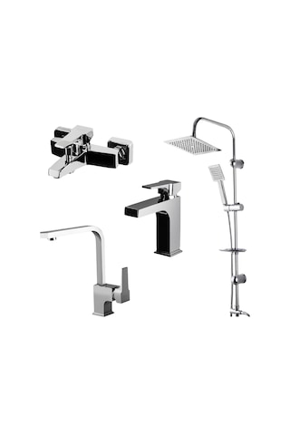 Aqua Lavabo,banyo Bataryası,sky Duş Ünitesi 941521-941511-941881l-440453 Krom