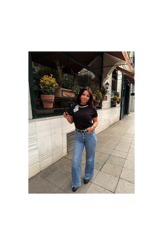 Gigi Wardrobe Black Muse Tişört Siyah Siyah