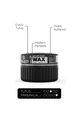 Sinep Pro-care Serisi Wax 150 Ml S4 Orta Tutuşlu Yumuşak Kokulu