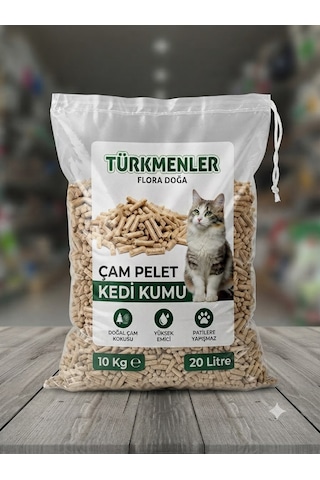 Çam Pelet Kedi Kumu Tozsuz Yakacak 10 Kğ 20l