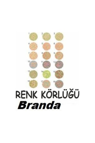 Medikalbim Renk Körlüğü Eşeli Test Skalası Göz Eşeli