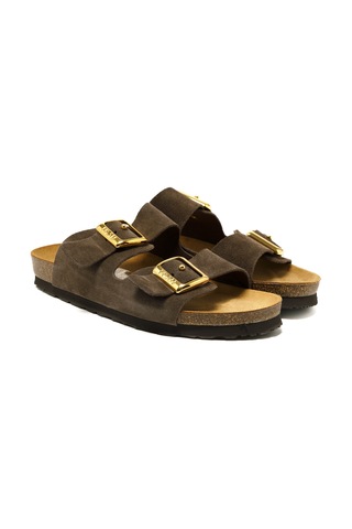 Terlik Kadın 17d8 Frau Velour-s T.moro Dark Brown Koyu Kahverengi