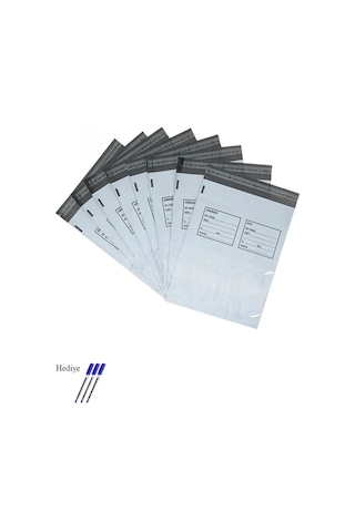 Orta Boy Cepli Kargo Poşeti 30x37+5 Cm - 200 Adet 40+40 80 Mikron