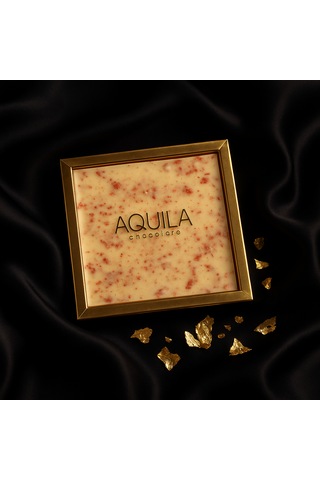 Aquila Chocolate Freeze Dry Çilekli Beyaz Çikolata 250 G